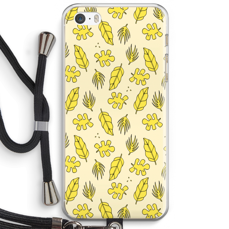 Herfst: iPhone 5 / 5S / SE Transparant Hoesje met koord