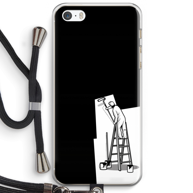 Musketon Painter: iPhone 5 / 5S / SE Transparant Hoesje met koord
