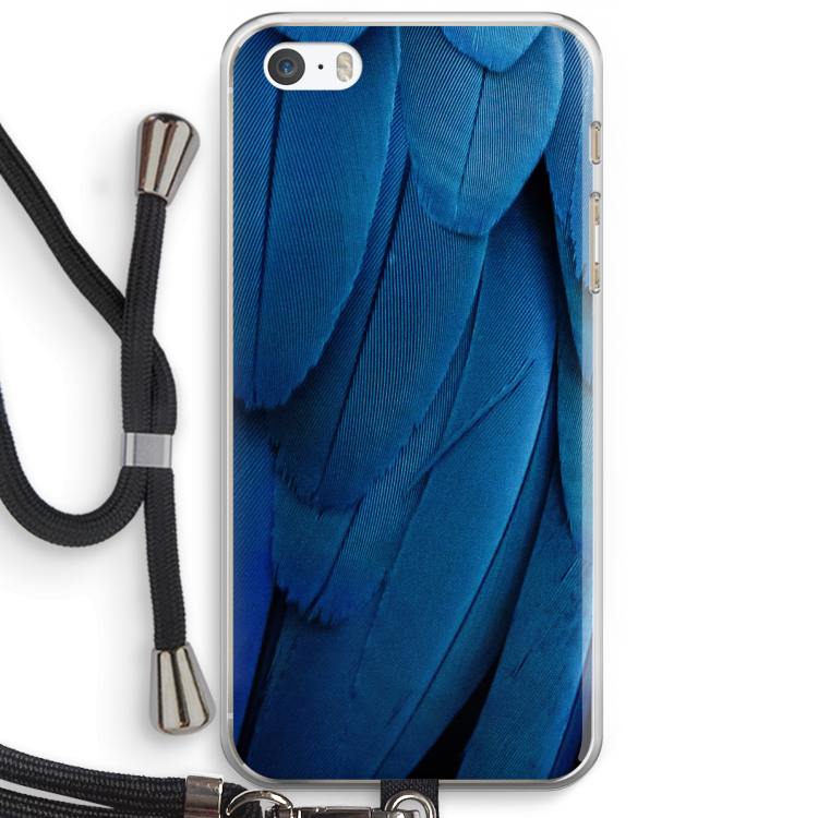 Pauw: iPhone 5 / 5S / SE Transparant Hoesje met koord