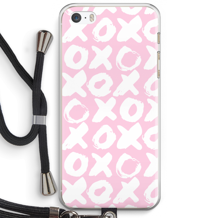 XOXO: iPhone 5 / 5S / SE Transparant Hoesje met koord