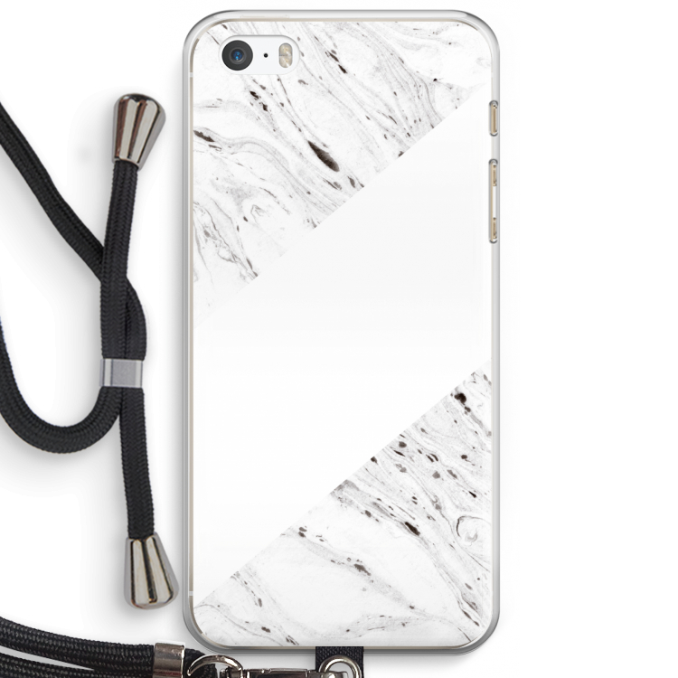 Biggest stripe: iPhone 5 / 5S / SE Transparant Hoesje met koord