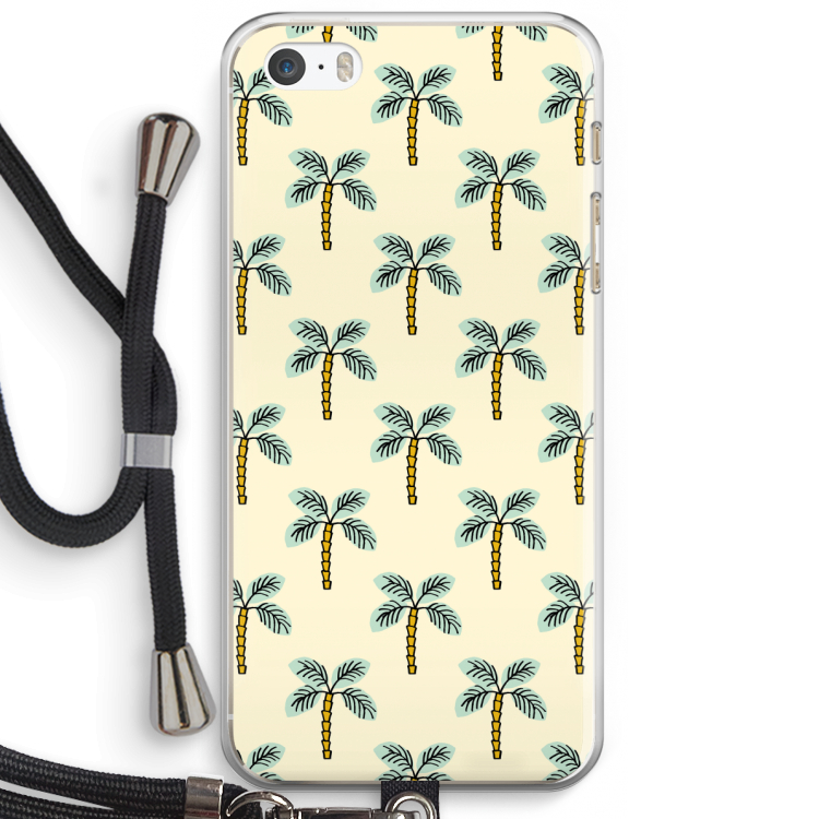 Paradise: iPhone 5 / 5S / SE Transparant Hoesje met koord