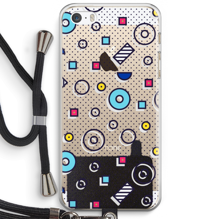 8-bit N°9: iPhone 5 / 5S / SE Transparant Hoesje met koord
