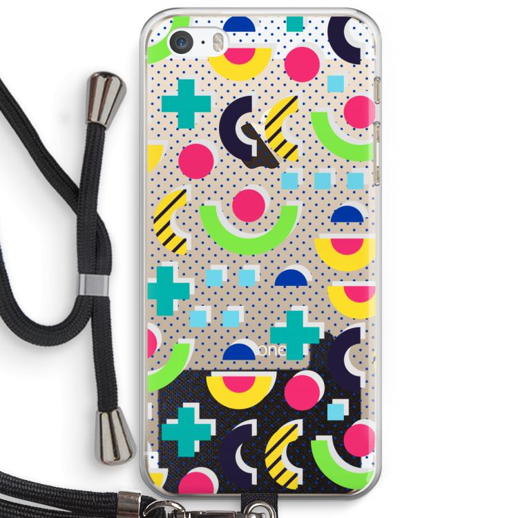8-bit N°1: iPhone 5 / 5S / SE Transparant Hoesje met koord