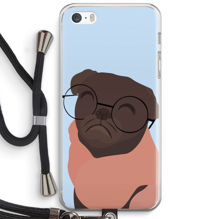 Ludo: iPhone 5 / 5S / SE Transparant Hoesje met koord