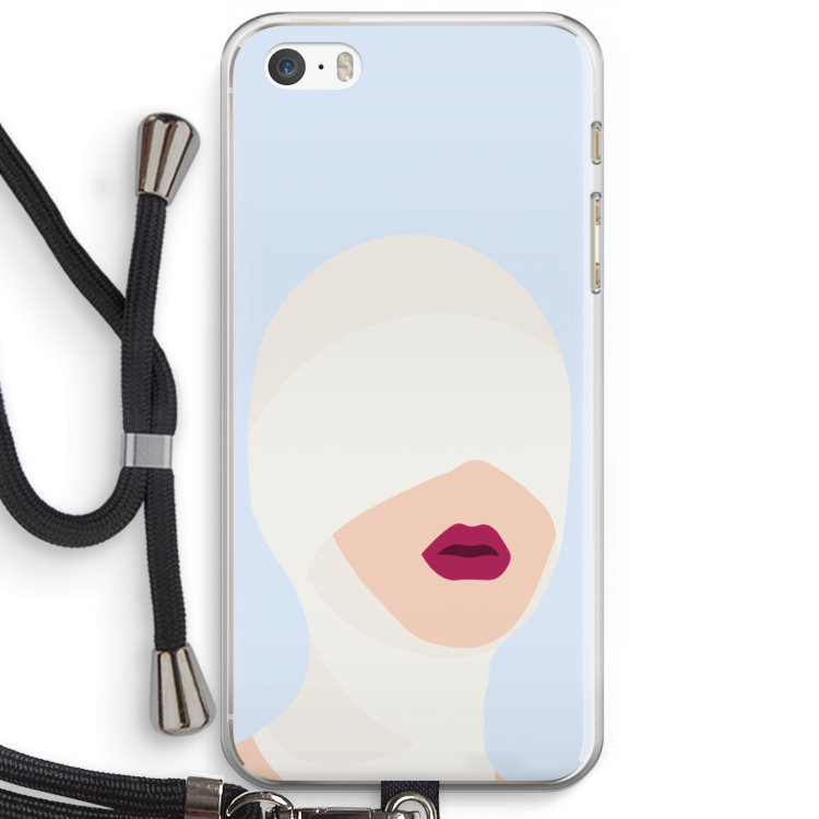 Incognito: iPhone 5 / 5S / SE Transparant Hoesje met koord