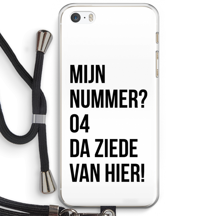 Da ziede van hier: iPhone 5 / 5S / SE Transparant Hoesje met koord