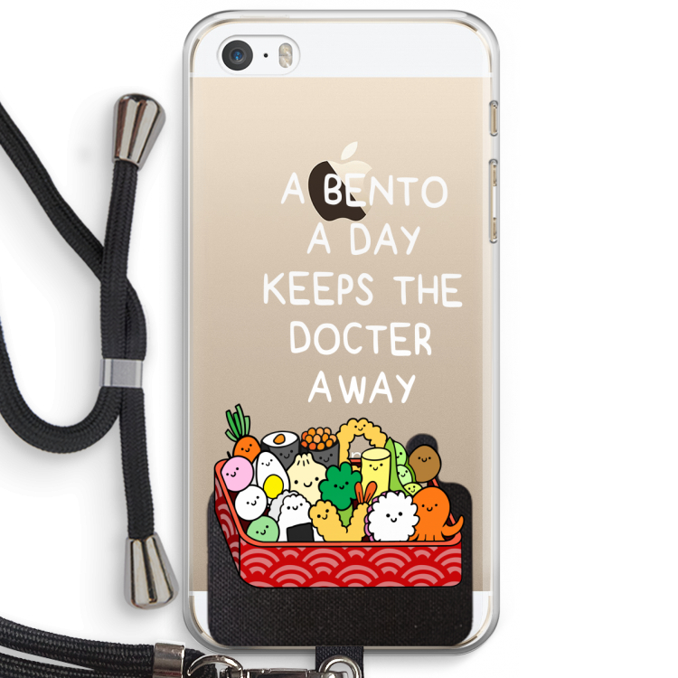 Bento a day: iPhone 5 / 5S / SE Transparant Hoesje met koord
