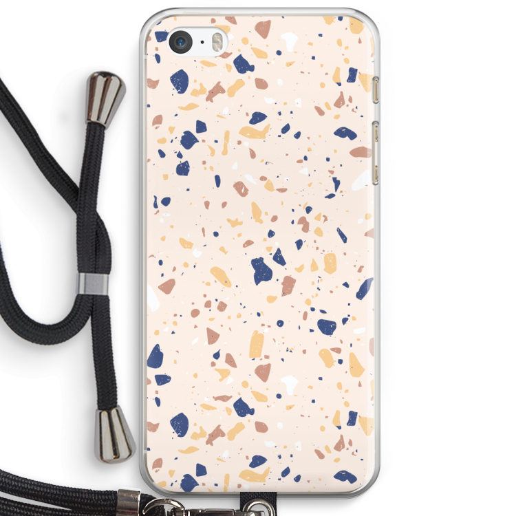 Terrazzo N°23: iPhone 5 / 5S / SE Transparant Hoesje met koord