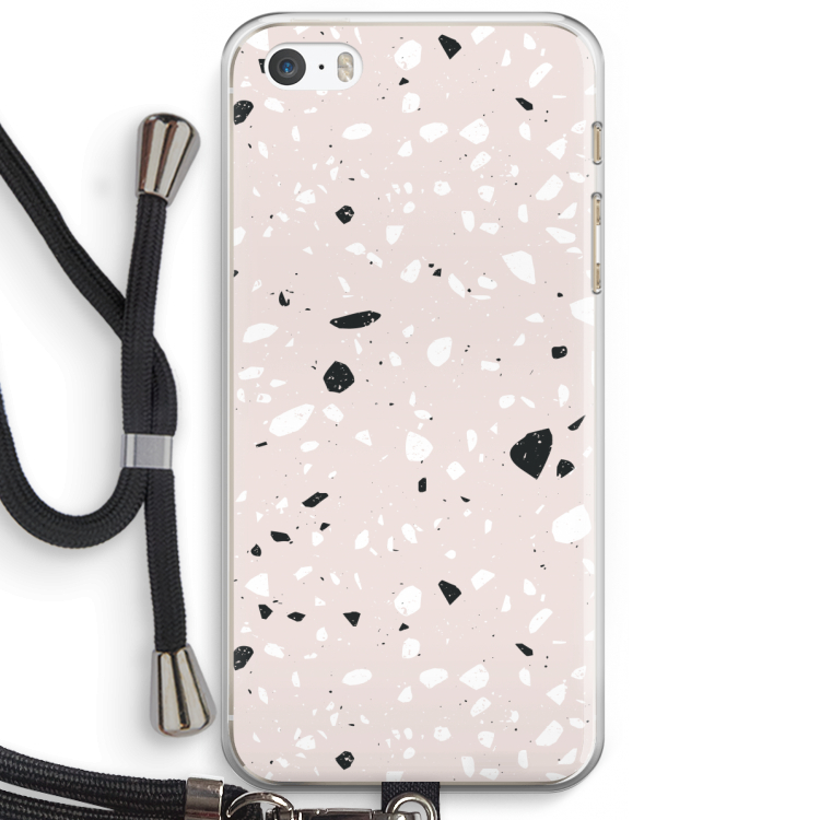 Terrazzo N°20: iPhone 5 / 5S / SE Transparant Hoesje met koord