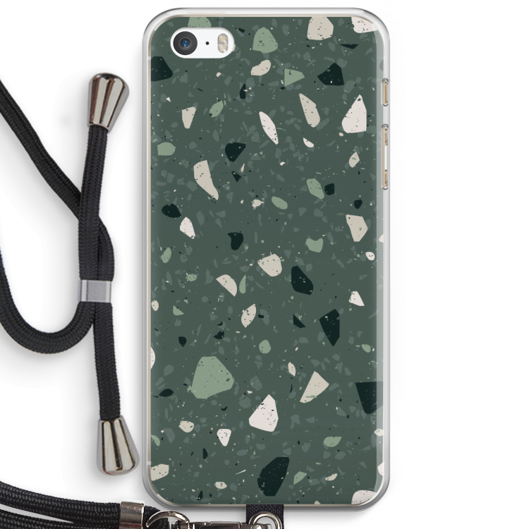 Terrazzo N°19: iPhone 5 / 5S / SE Transparant Hoesje met koord
