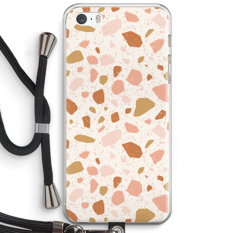Terrazzo N°18: iPhone 5 / 5S / SE Transparant Hoesje met koord