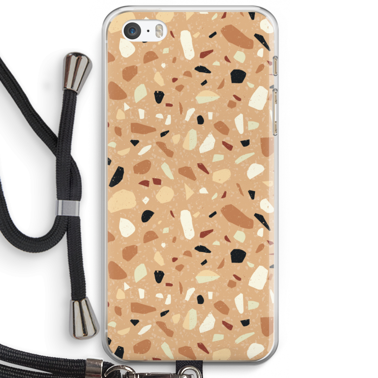 Terrazzo N°17: iPhone 5 / 5S / SE Transparant Hoesje met koord