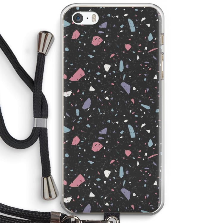 Terrazzo N°16: iPhone 5 / 5S / SE Transparant Hoesje met koord