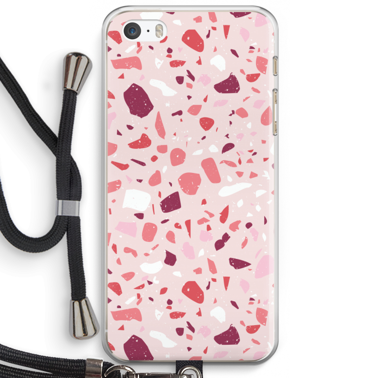 Terrazzo N°15: iPhone 5 / 5S / SE Transparant Hoesje met koord