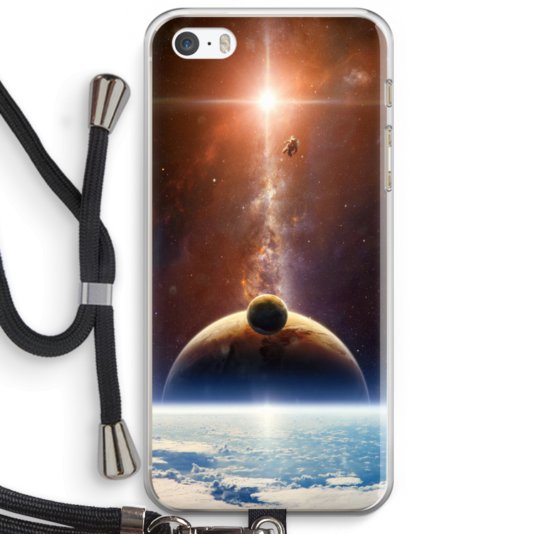 Omicron 2019: iPhone 5 / 5S / SE Transparant Hoesje met koord