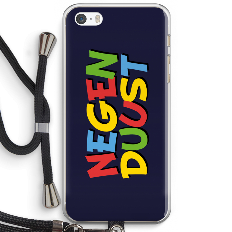 90's One: iPhone 5 / 5S / SE Transparant Hoesje met koord