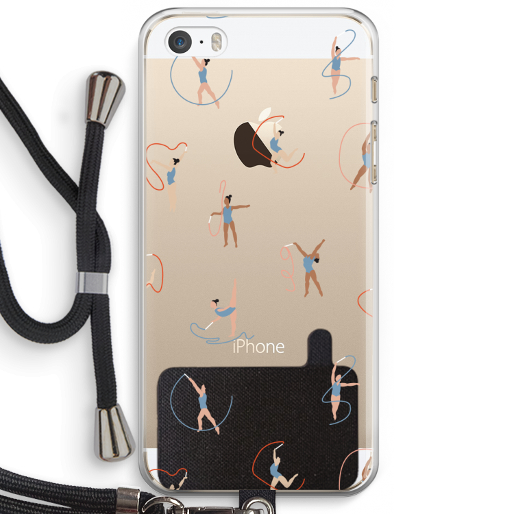 Dancing #3: iPhone 5 / 5S / SE Transparant Hoesje met koord