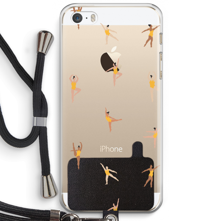 Dans #2: iPhone 5 / 5S / SE Transparant Hoesje met koord
