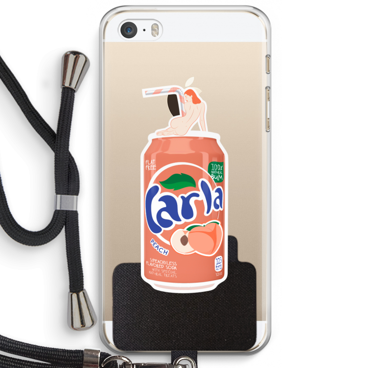 S(peach)less: iPhone 5 / 5S / SE Transparant Hoesje met koord