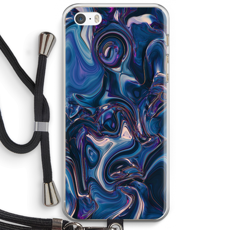 Mirrored Mirage: iPhone 5 / 5S / SE Transparant Hoesje met koord