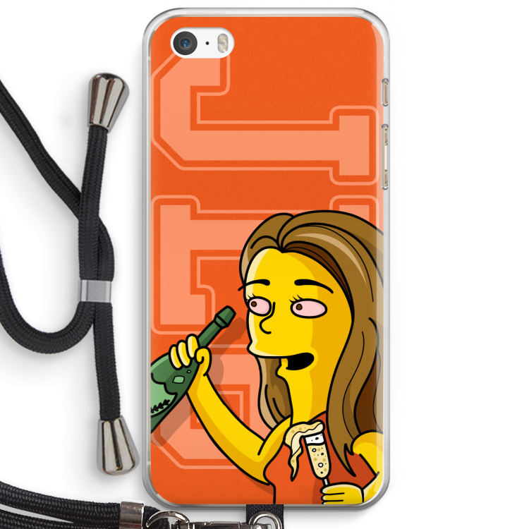 Jamie Lee Simpson: iPhone 5 / 5S / SE Transparant Hoesje met koord