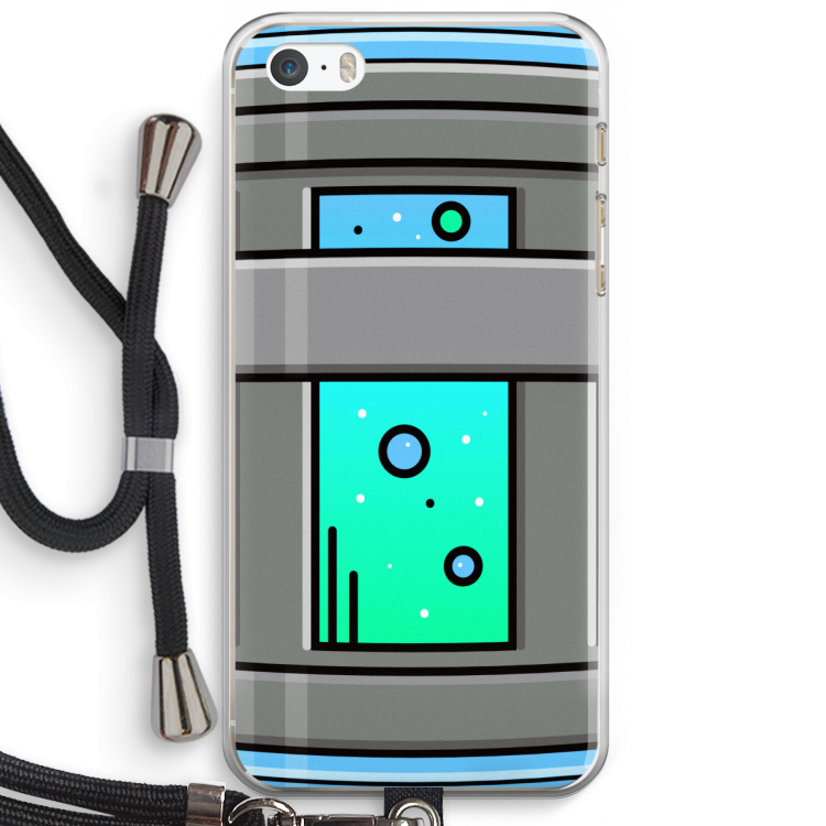 Chug Bottle: iPhone 5 / 5S / SE Transparant Hoesje met koord