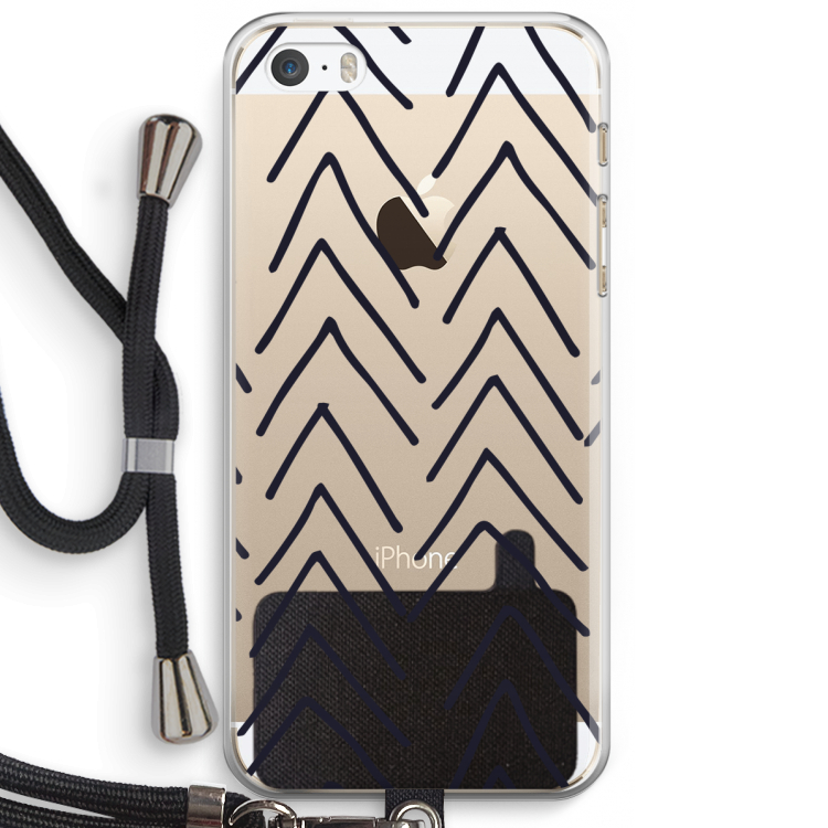 Marrakech Arrows: iPhone 5 / 5S / SE Transparant Hoesje met koord