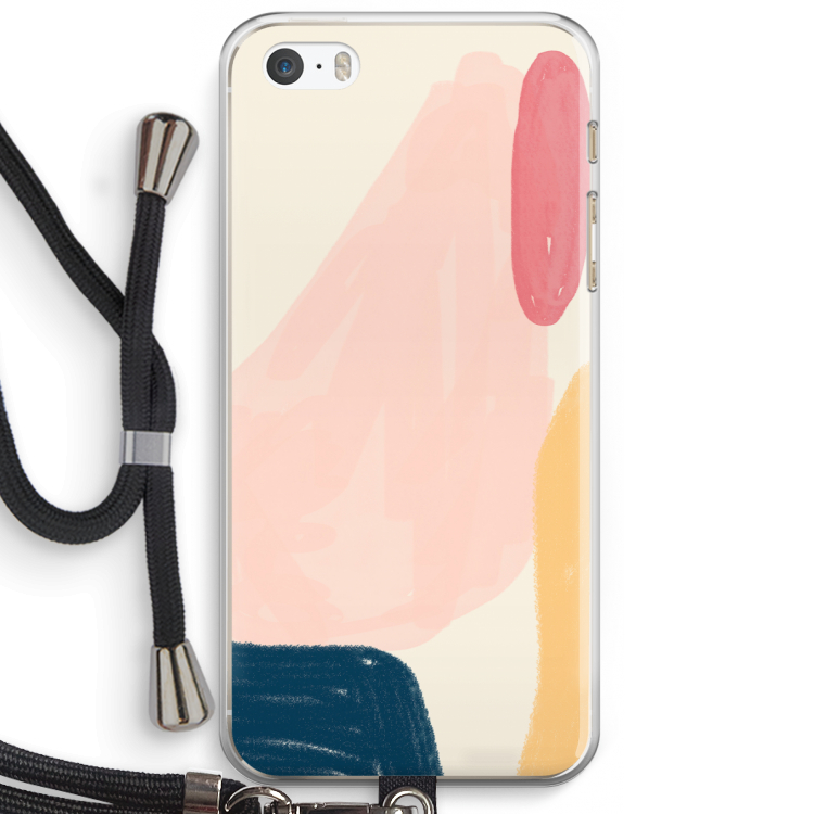 Saturday Flow: iPhone 5 / 5S / SE Transparant Hoesje met koord