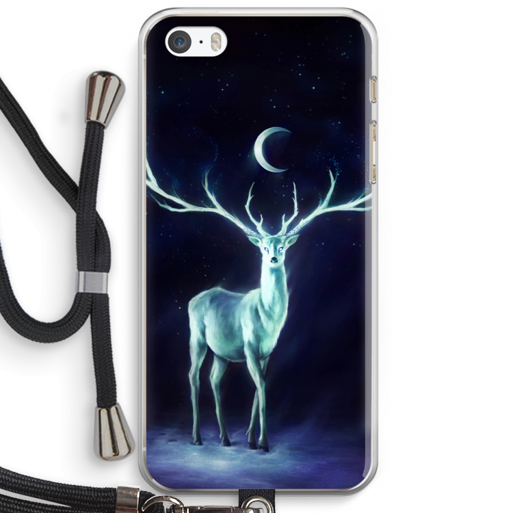Nightbringer: iPhone 5 / 5S / SE Transparant Hoesje met koord