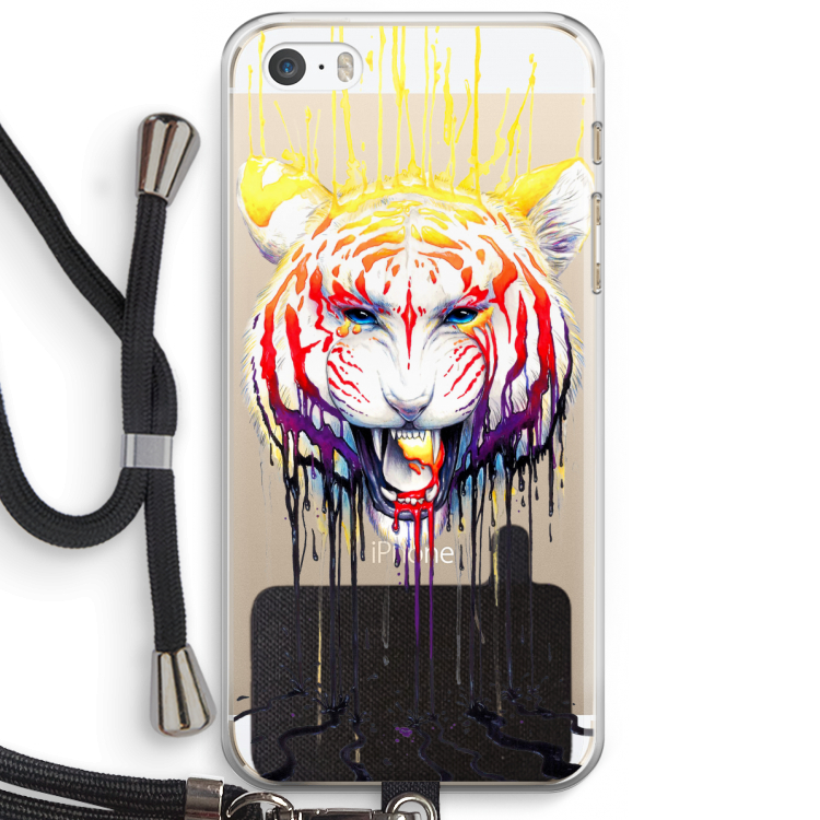 Fading: iPhone 5 / 5S / SE Transparant Hoesje met koord