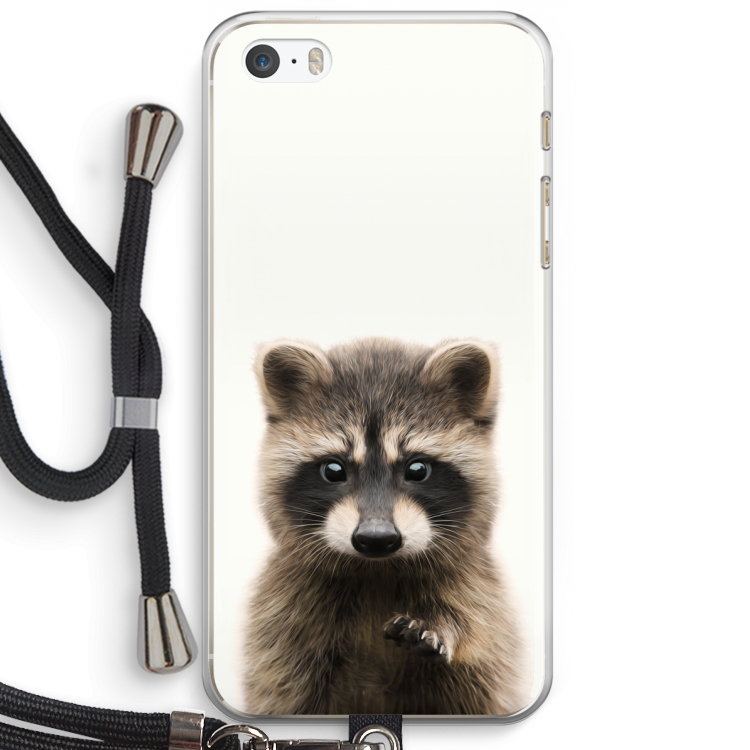 Rocco: iPhone 5 / 5S / SE Transparant Hoesje met koord