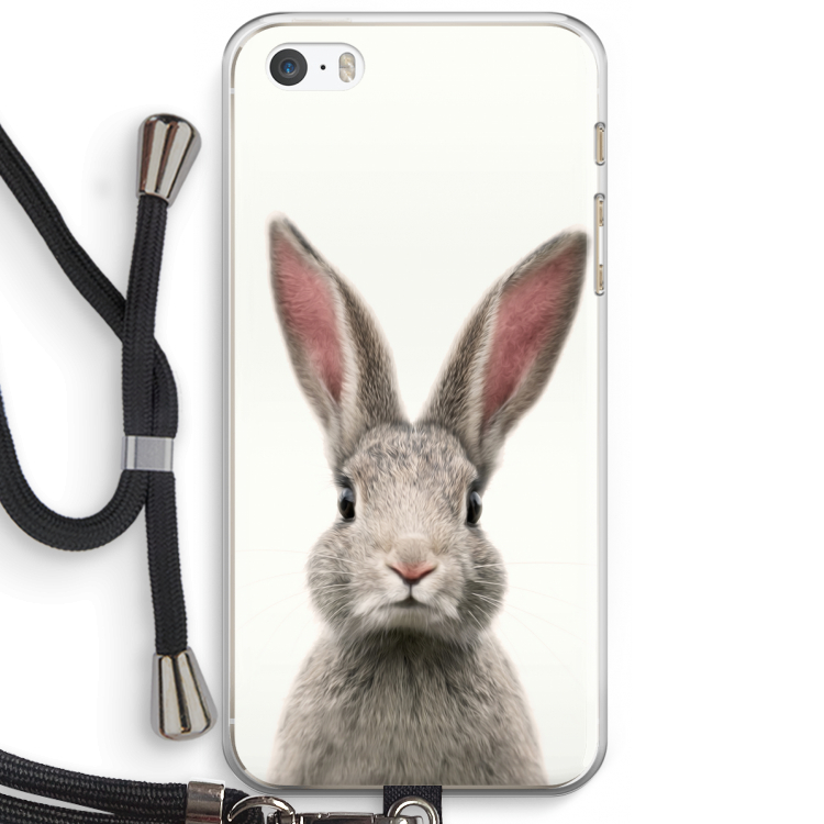 Daisy: iPhone 5 / 5S / SE Transparant Hoesje met koord
