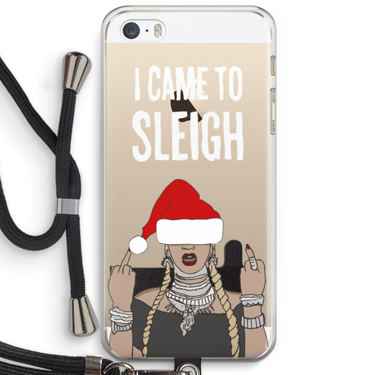 Came To Sleigh: iPhone 5 / 5S / SE Transparant Hoesje met koord