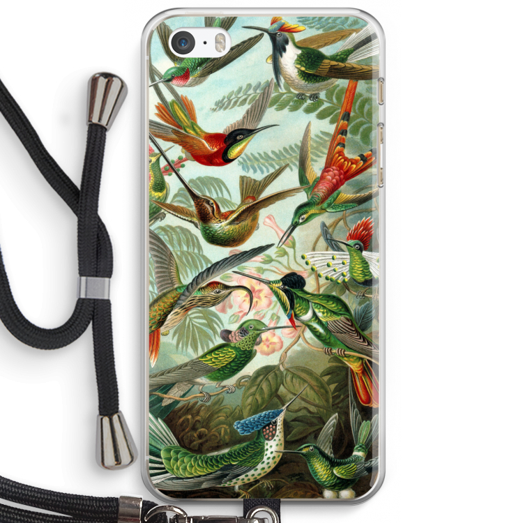 Haeckel Trochilidae: iPhone 5 / 5S / SE Transparant Hoesje met koord