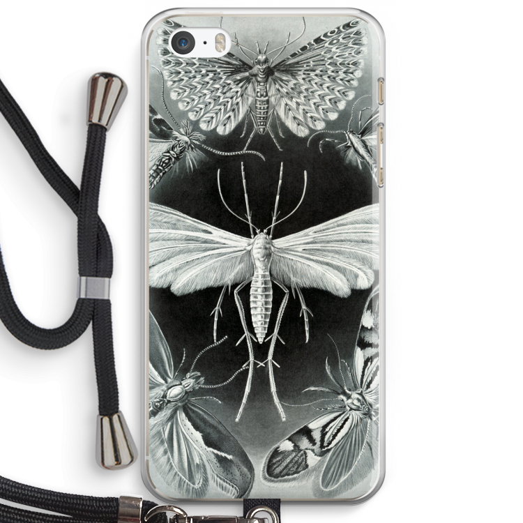 Haeckel Tineida: iPhone 5 / 5S / SE Transparant Hoesje met koord