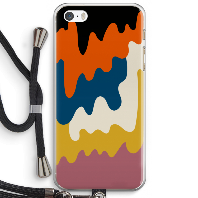 Baar A: iPhone 5 / 5S / SE Transparant Hoesje met koord