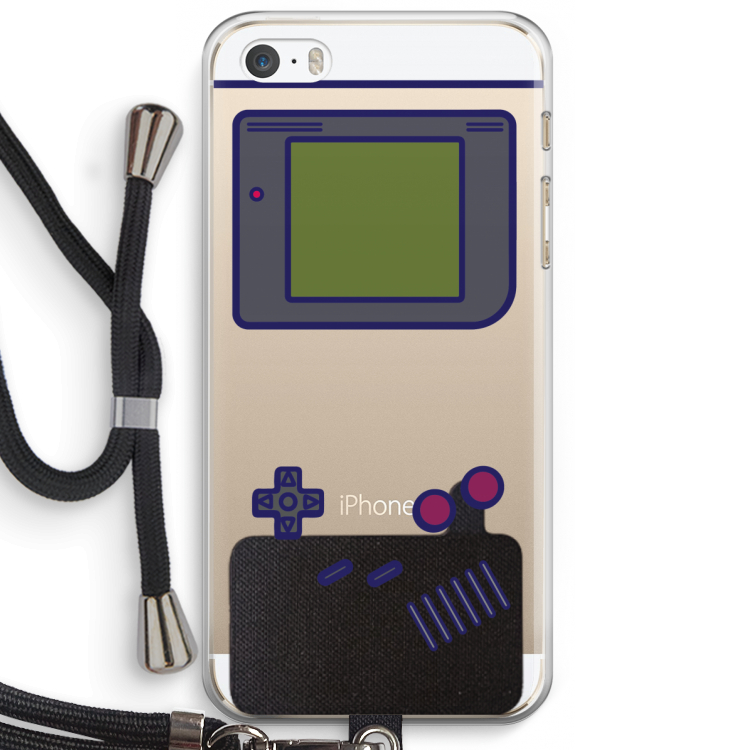 Game On: iPhone 5 / 5S / SE Transparant Hoesje met koord