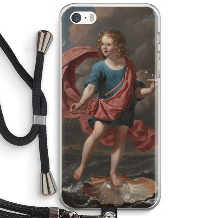 Soap Bubbles: iPhone 5 / 5S / SE Transparant Hoesje met koord