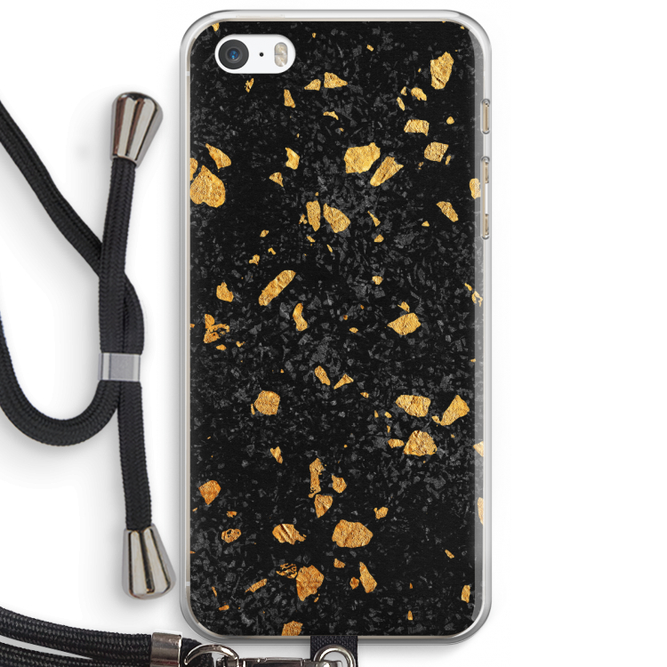 Terrazzo N°7: iPhone 5 / 5S / SE Transparant Hoesje met koord