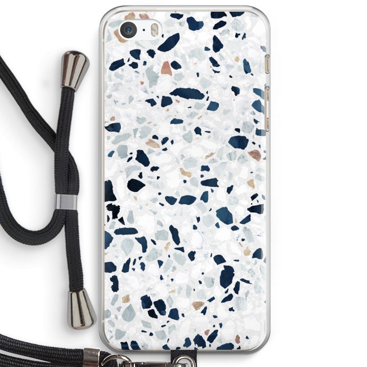 Terrazzo N°1: iPhone 5 / 5S / SE Transparant Hoesje met koord