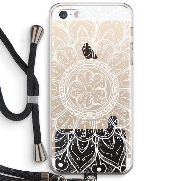 Roses Are Red: iPhone 5 / 5S / SE Transparant Hoesje met koord
