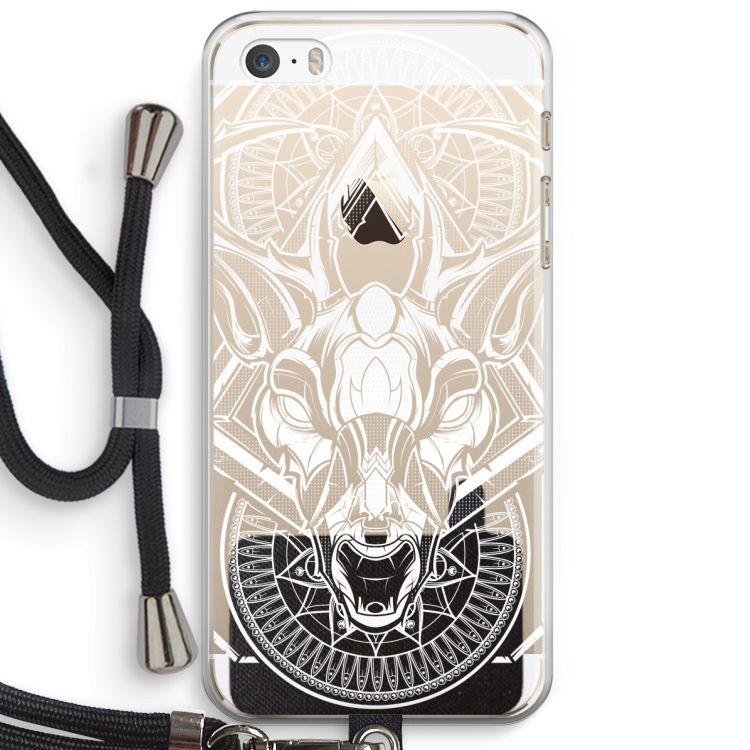 Oh Deer: iPhone 5 / 5S / SE Transparant Hoesje met koord