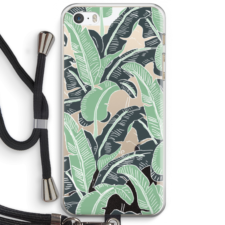 This Sh*t Is Bananas: iPhone 5 / 5S / SE Transparant Hoesje met koord