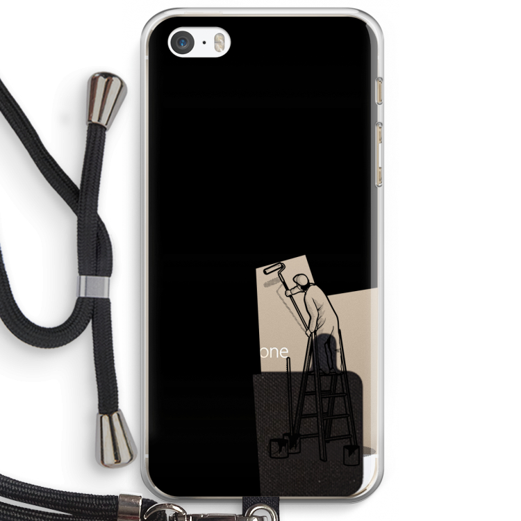 Musketon Painter: iPhone 5 / 5S / SE Transparant Hoesje met koord