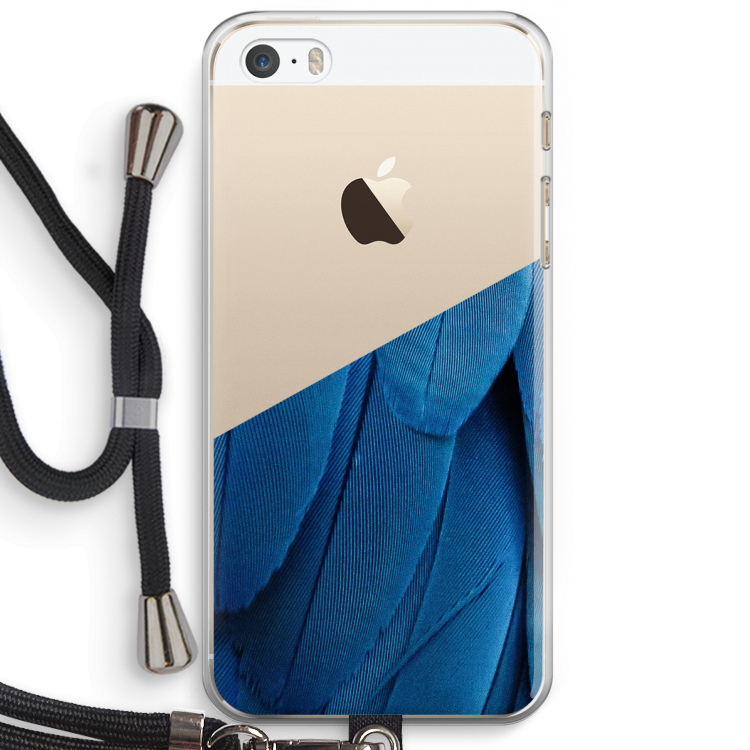 Pauw: iPhone 5 / 5S / SE Transparant Hoesje met koord