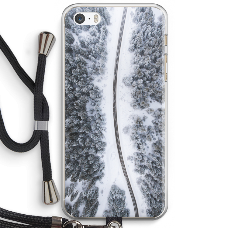 Snøfall: iPhone 5 / 5S / SE Transparant Hoesje met koord