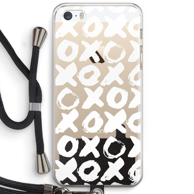 XOXO: iPhone 5 / 5S / SE Transparant Hoesje met koord