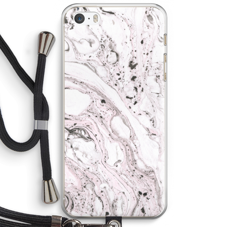 Mengelmoes: iPhone 5 / 5S / SE Transparant Hoesje met koord