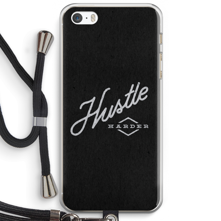 Hustle: iPhone 5 / 5S / SE Transparant Hoesje met koord